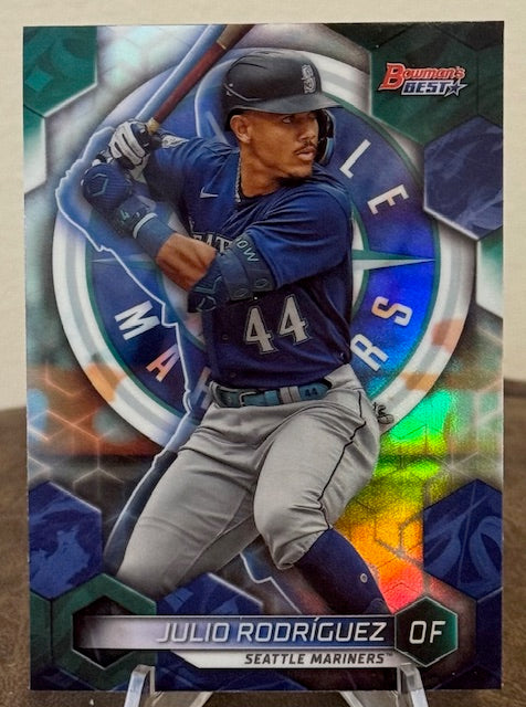 2023 Bowman's Best Baseball JULIO RODRIGUEZ Refractor #9