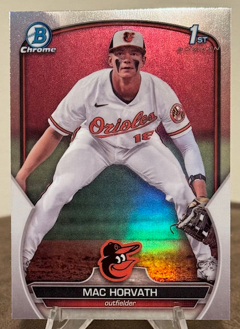 2023 Bowman Draft Baseball MAC HORVATH 1st Chrome Prospect Refractor #BDC-90