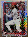2025 Topps Chrome Update Baseball JAMES WOOD RC Rookie Debut X-Fractor #USC95
