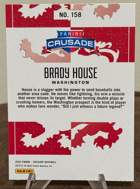2025 Panini Crusade Baseball BRADY HOUSE Silver #158