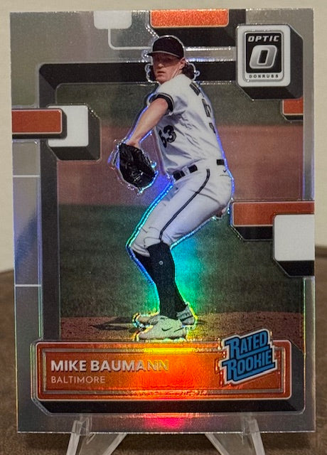 2022 Panini Donruss Optic Baseball MIKE BAUMANN Rated Rookie Holo Prizm #57