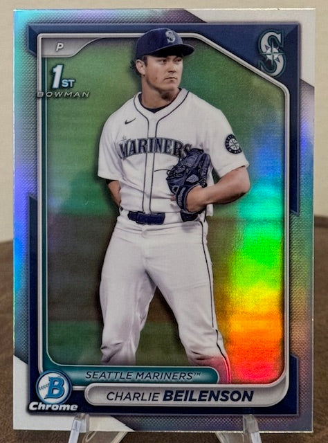 2024 Bowman Draft Baseball CHARLIE BEILENSON 1st Chrome Prospect Refractor #BDC-132