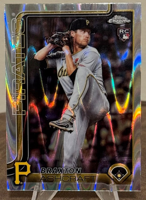 2025 Topps Chrome Update Baseball BRAXTON ASHCRAFT RC RayWave Refractor #USC142