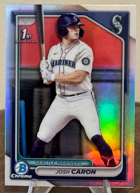 2024 Bowman Draft Baseball JOSH CARON 1st Chrome Prospect Refractor #BDC-155
