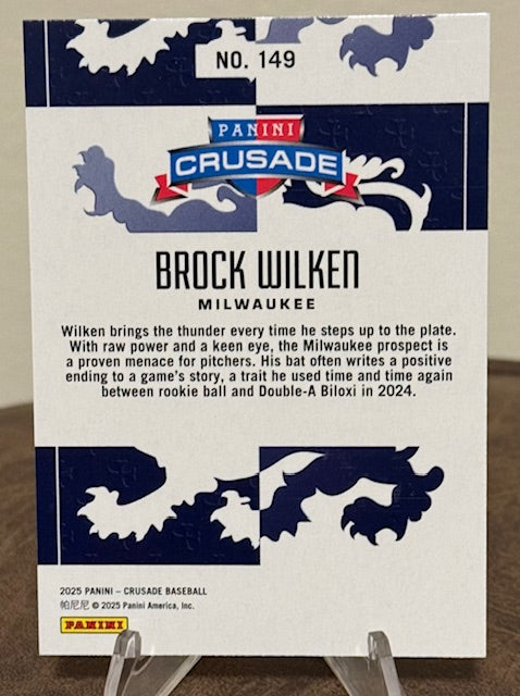 2025 Panini Crusade Baseball BROCK WILKEN Silver #149