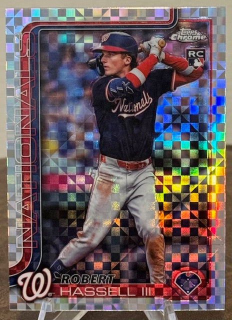 2025 Topps Chrome Update Baseball ROBERT HASSELL III RC X-Fractor #USC154