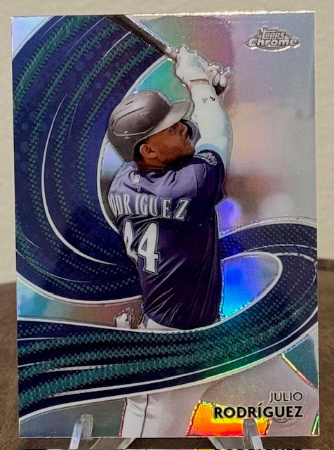 2024 Topps Chrome Baseball JULIO RODRIGUEZ Strokes #S-18