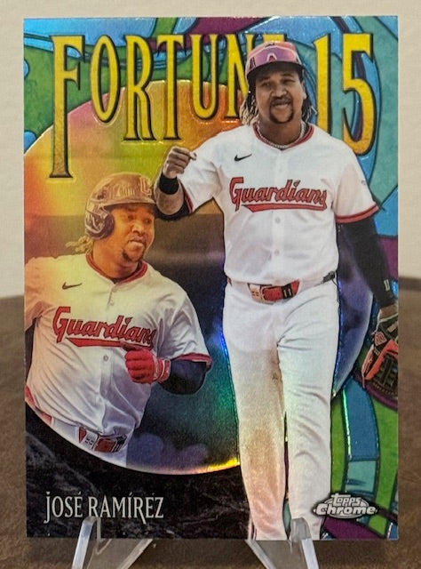 2025 Topps Chrome Update Baseball JOSE RAMIREZ Fortune 15 #F15-8