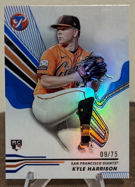 2024 Topps Pristine Baseball KYLE HARRISON RC Blue Refractor #168